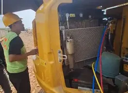 Inspeksi sistem pendingin alat berat